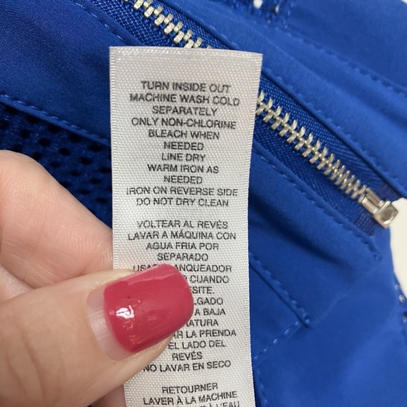 Weekends By Chico's Women's Vest Blue Mesh Zip Size Large Chicos 2‎ Sparkle - Picture 7 of 10